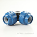 Hdpe Pp Compression Fittings 90 Degree Elbow For Water Suppy